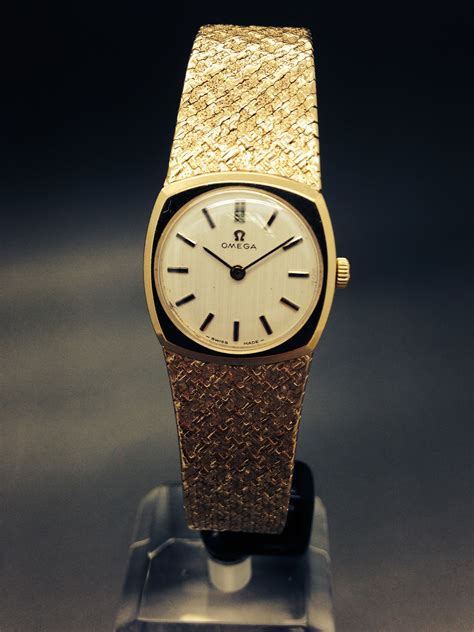 omega geneve gold watch|omega 9ct gold ladies watch.